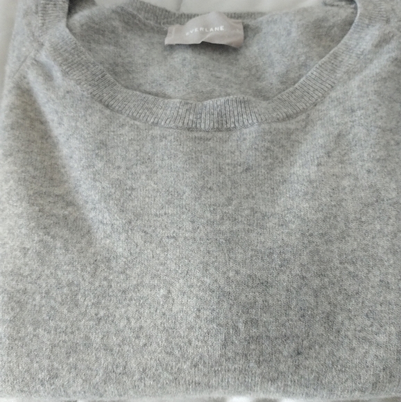 Everlane Heather Grey 100 Percent Cashmere Sweater S - Picture 6 of 12